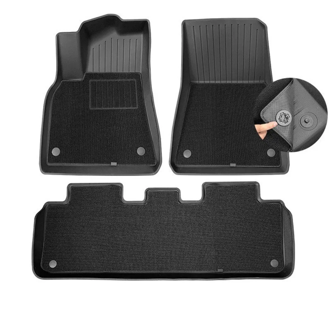 TPE Alfombras DOBLES TERMOPLÁSTIC ELASTOMER  Personalizadas TPE A Medida Exacta de tu Automóvil 7 a 9 Pasajeros 3 Filas Alfombras TPE (NO Incluye Alfombras de Maletero o Cajuela)