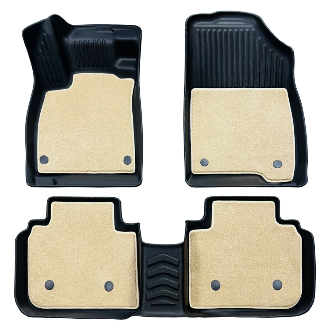 TPE Alfombras DOBLES TERMOPLÁSTIC ELASTOMER  Personalizadas TPE A Medida Exacta de tu Automóvil 7 a 9 Pasajeros 3 Filas Alfombras TPE (NO Incluye Alfombras de Maletero o Cajuela)