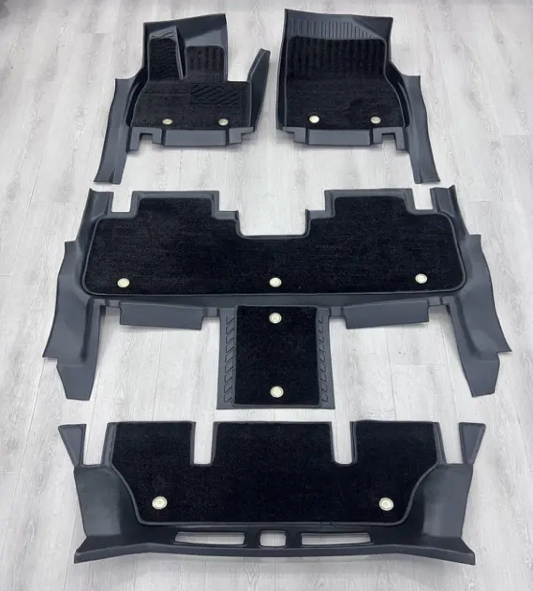TPE Alfombras DOBLES TERMOPLÁSTIC ELASTOMER  Personalizadas TPE A Medida Exacta de tu Automóvil 7 a 9 Pasajeros 3 Filas Alfombras TPE (NO Incluye Alfombras de Maletero o Cajuela)