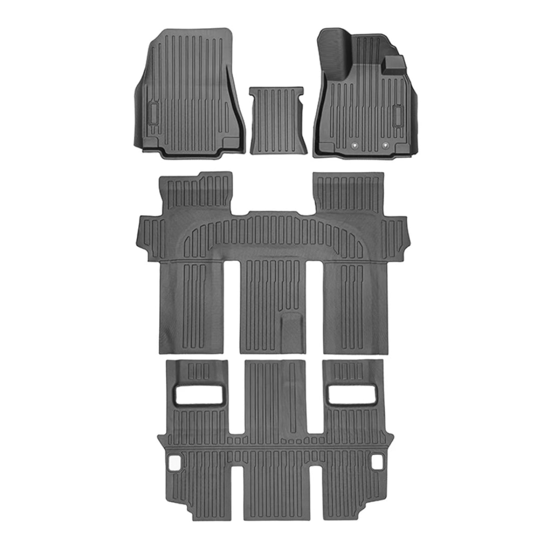 TPE Alfombras TERMOPLÁSTIC ELASTOMER  Personalizadas TPE A Medida Exacta de tu Automóvil 11 a 15 Pasajeros 3 Filas Alfombras TPE + Alfombras de Maletero o Cajuela