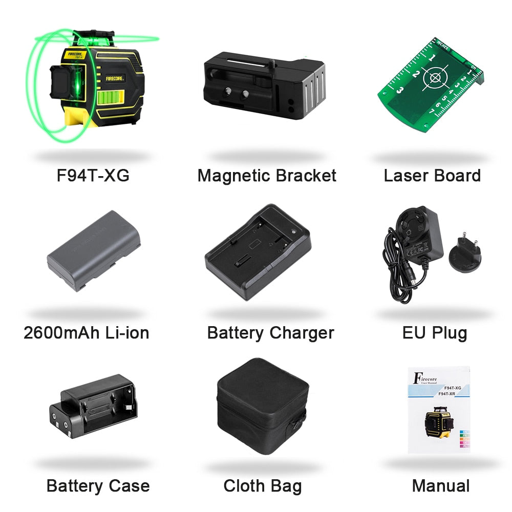 Nivel láser verde 3D