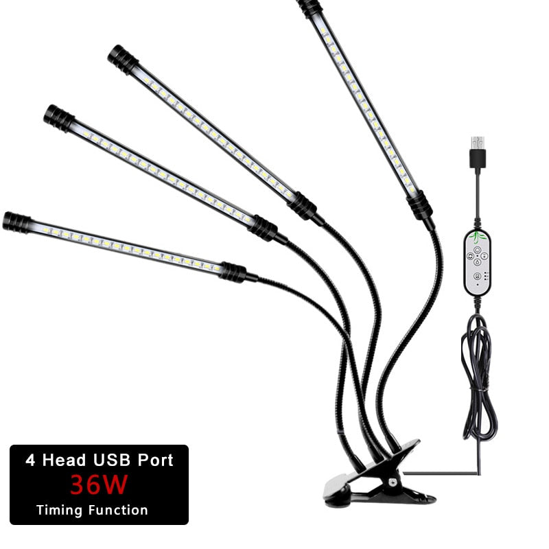 Lámpara hidropónica LED USB DC 5 V