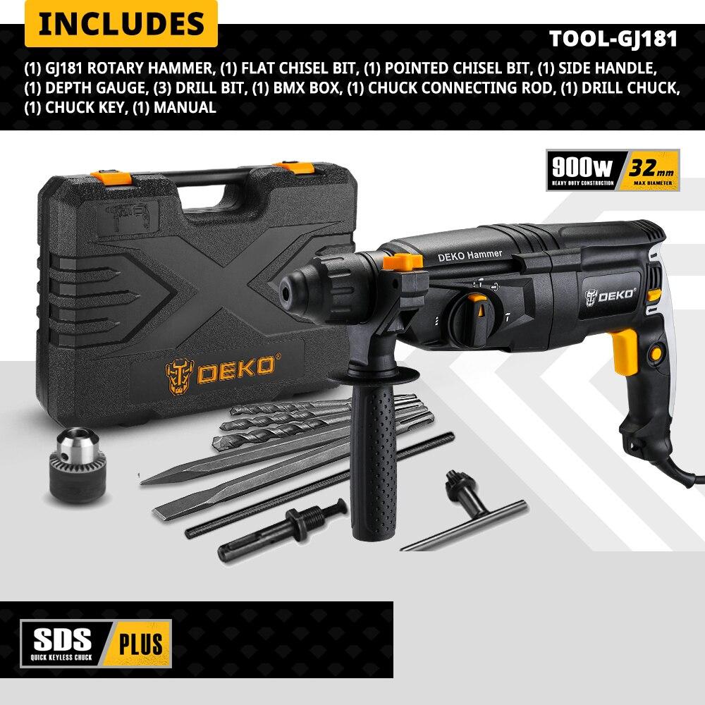 Rotomartillo eléctrico universal con brocas