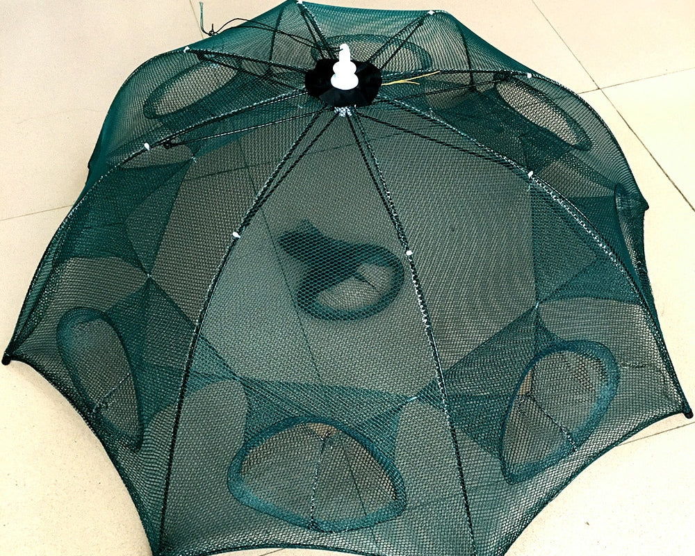 Red de pesca de trampa automática doblada