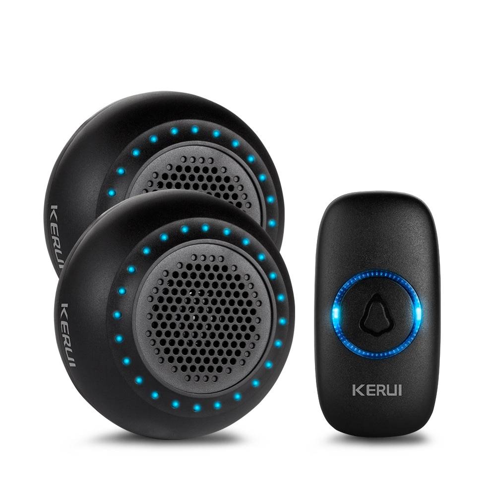 Kit de timbre inalámbrico LED colorido con botón táctil