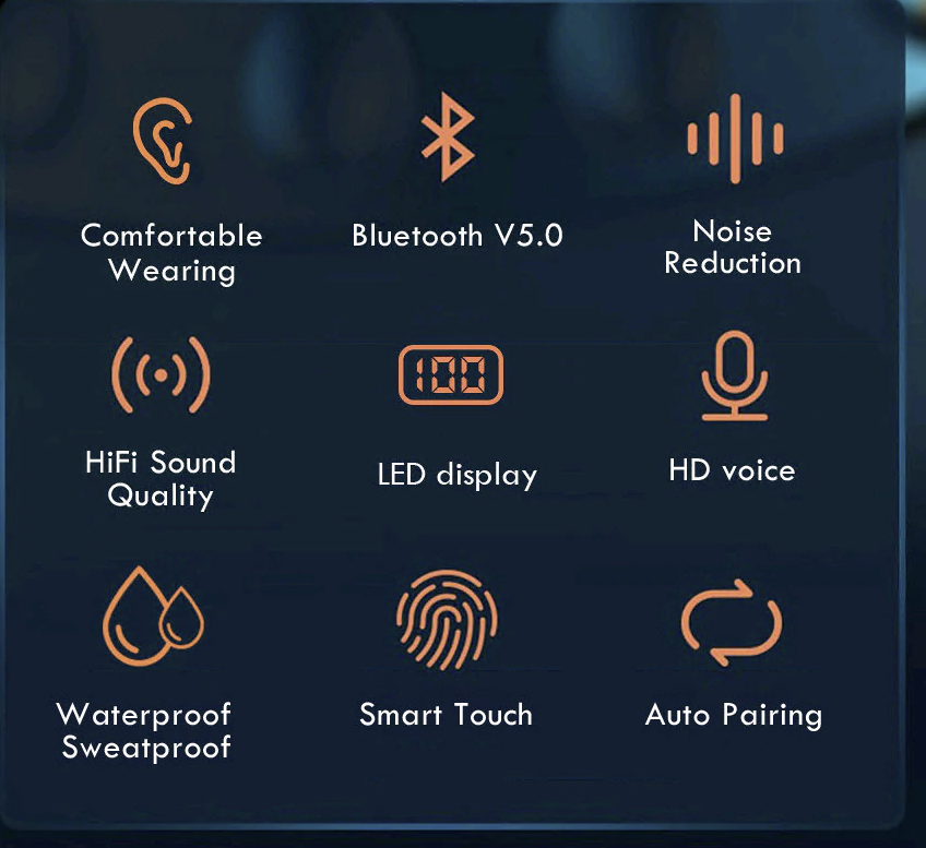 Auriculares Bluetooth inalámbricos a prueba de agua