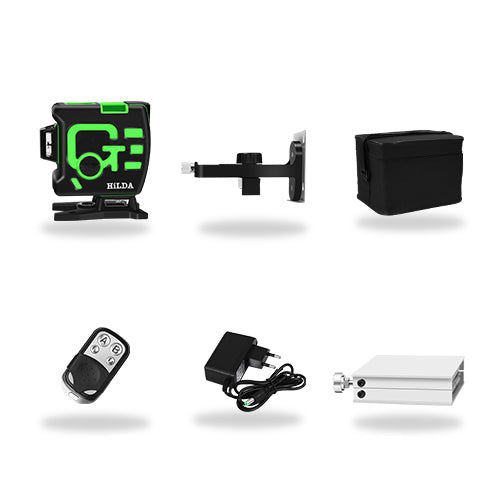 Nivel láser verde 3D RC
