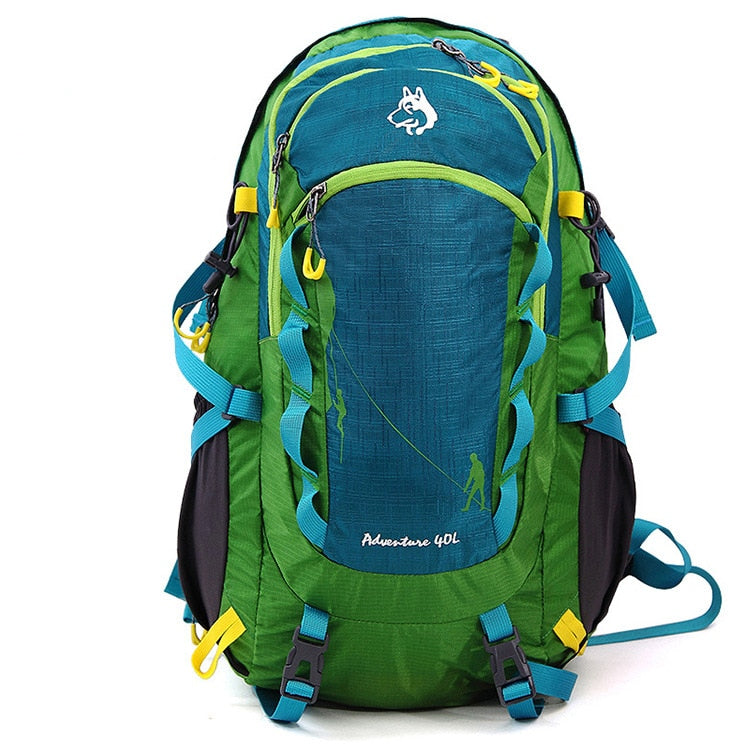 Mochila de camping impermeable colorida