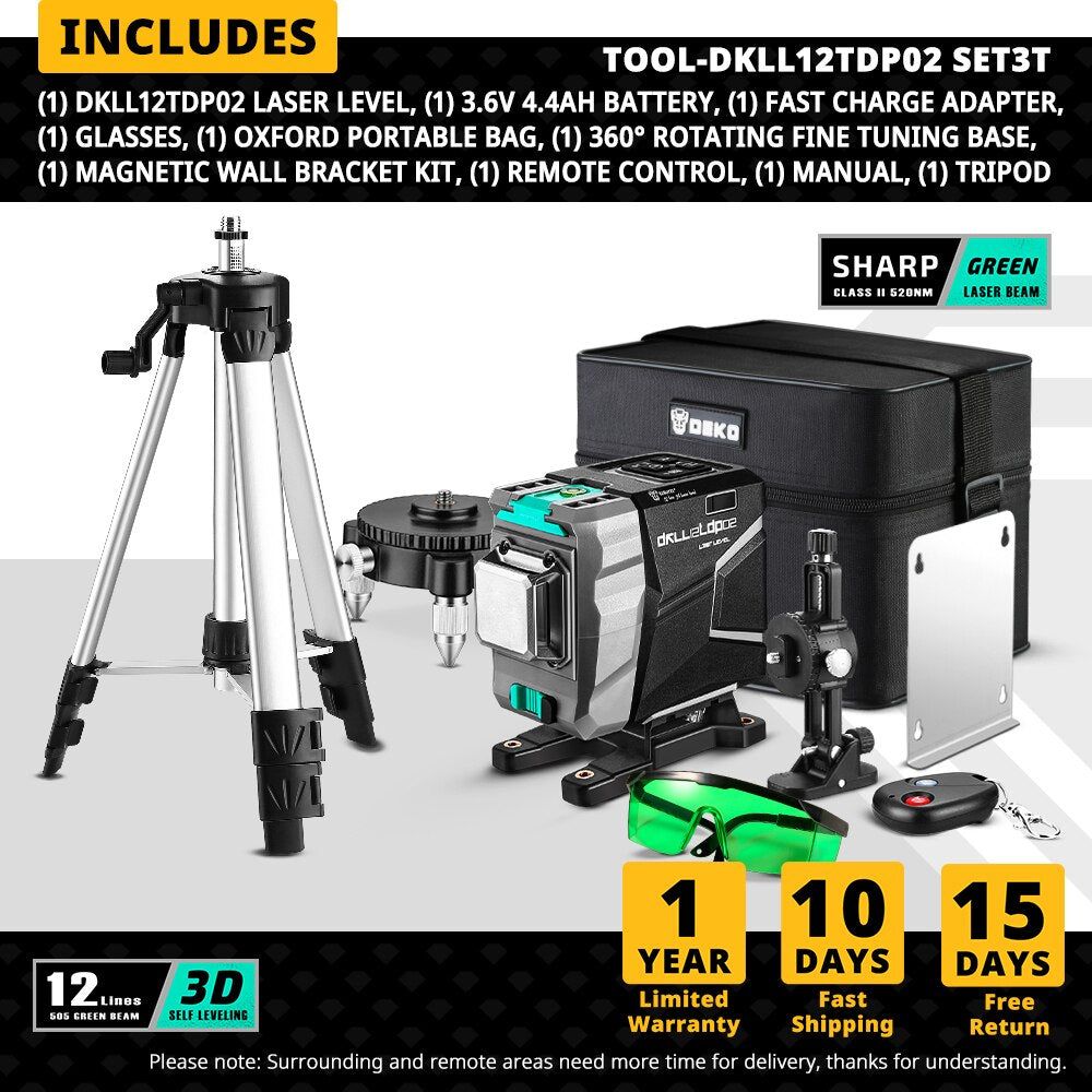 Láser verde 3D autonivelante automático