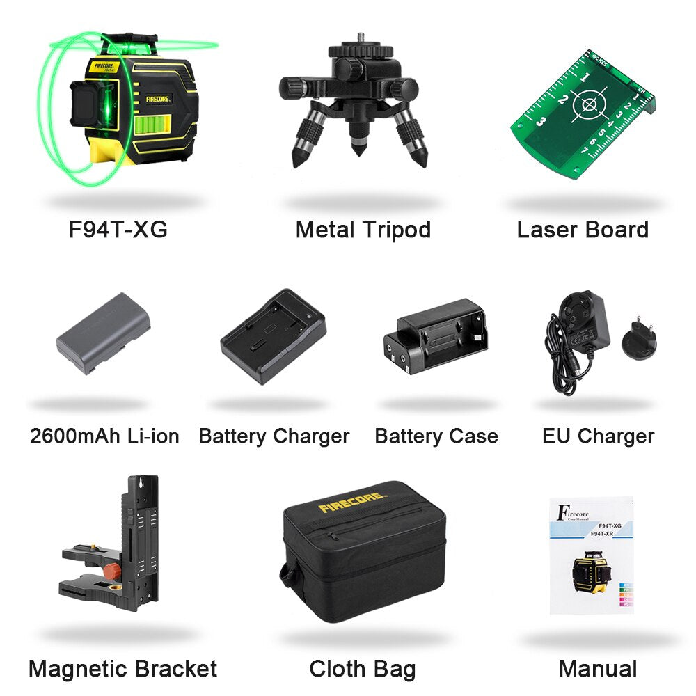 Nivel láser verde 3D