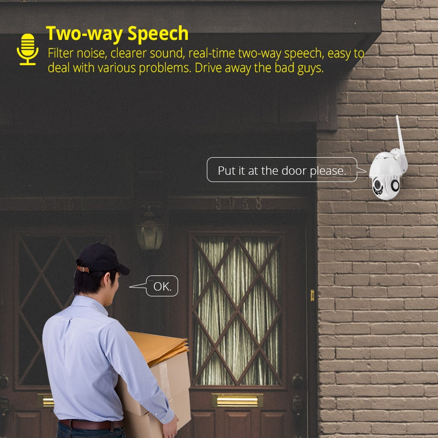 Cámara inalámbrica impermeable 1080P Wifi