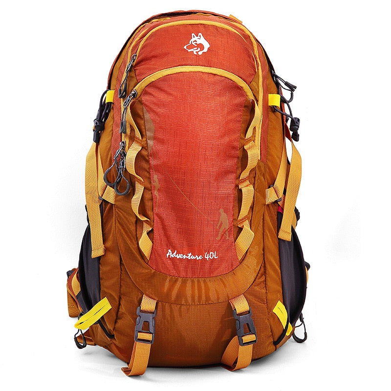 Mochila de camping impermeable colorida