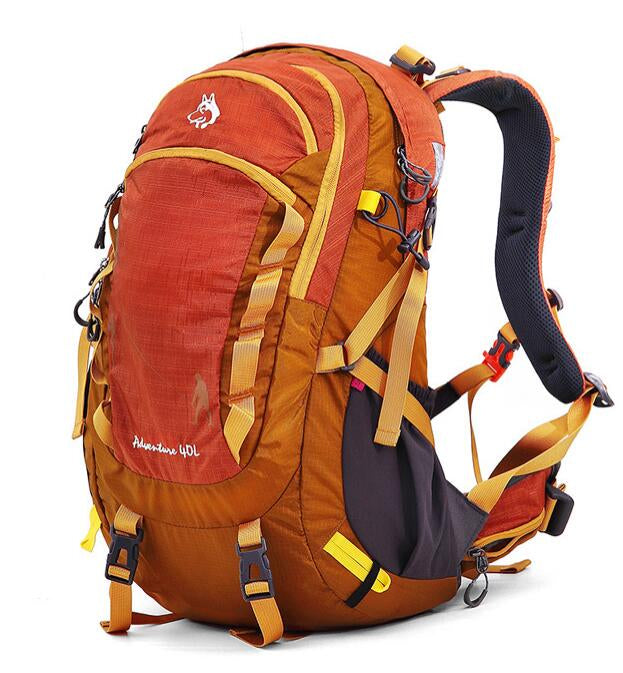 Mochila de camping impermeable colorida