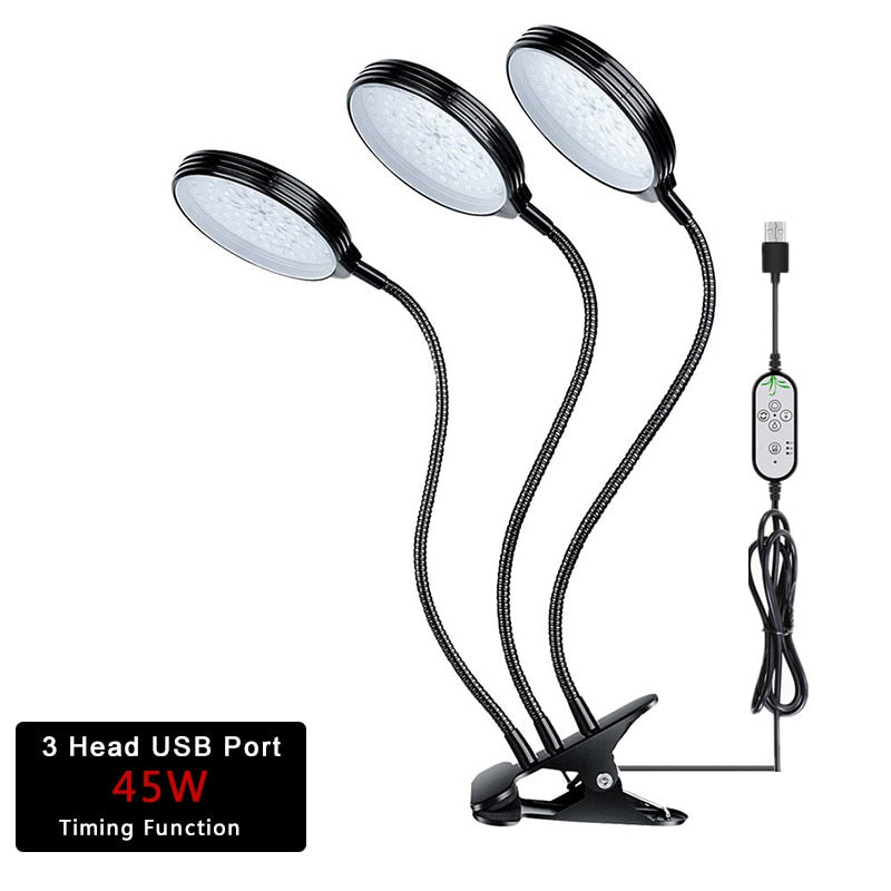 Lámpara hidropónica LED USB DC 5 V