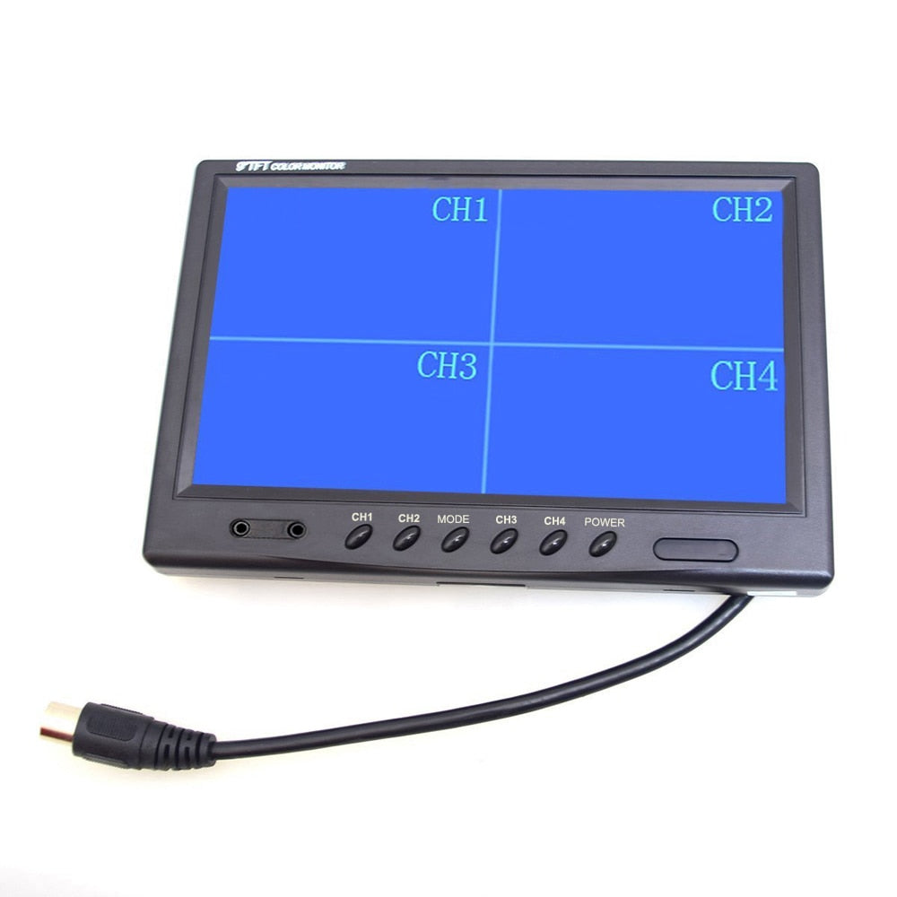 Monitor de seguridad CCTV con pantalla dividida LCD