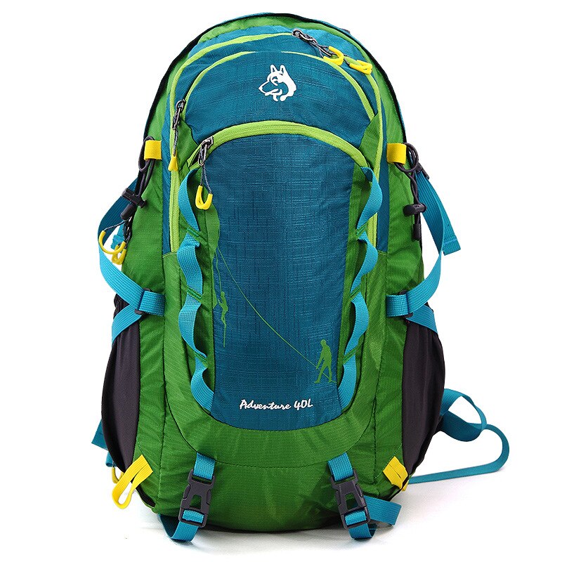 Mochila de camping impermeable colorida