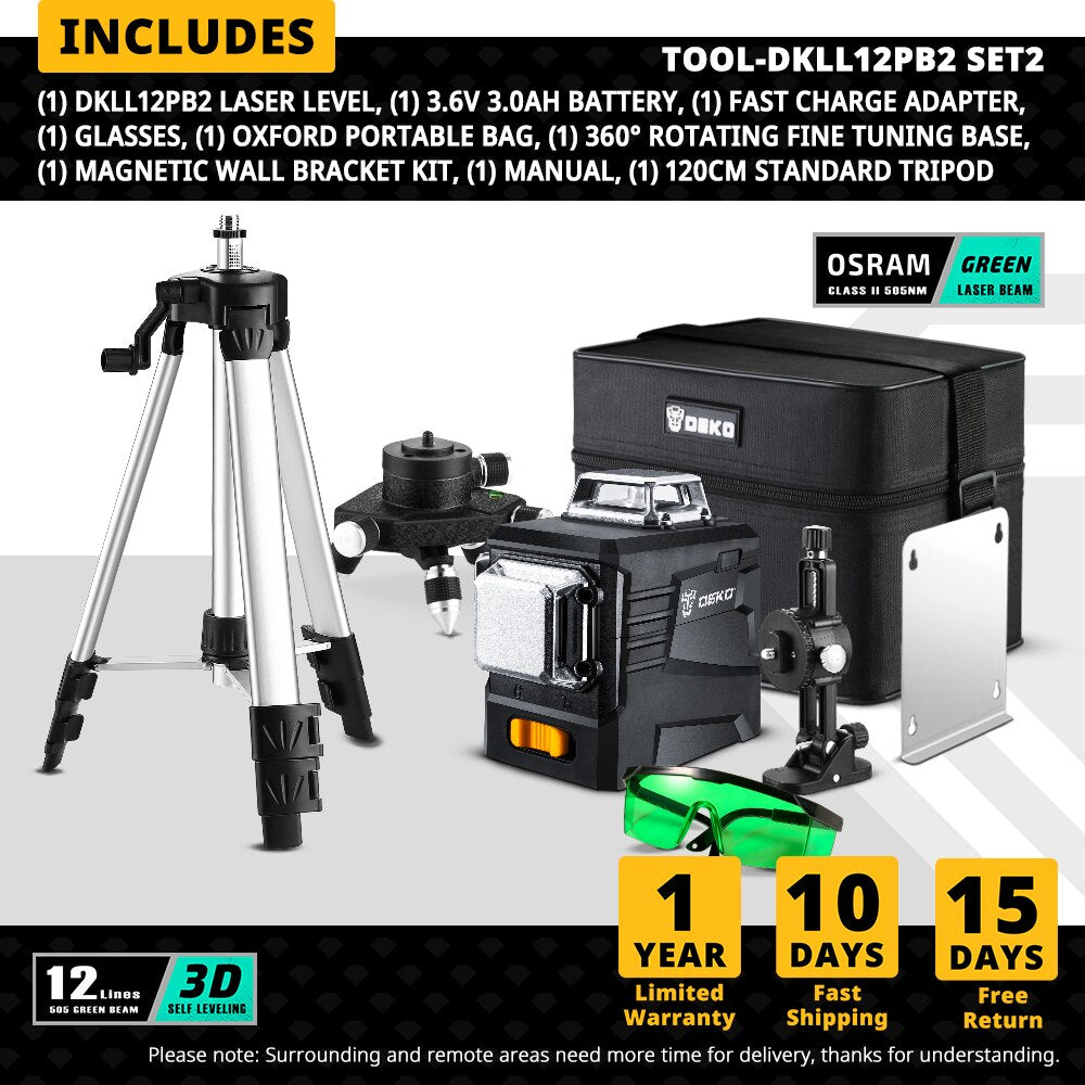 Láser verde 3D autonivelante automático