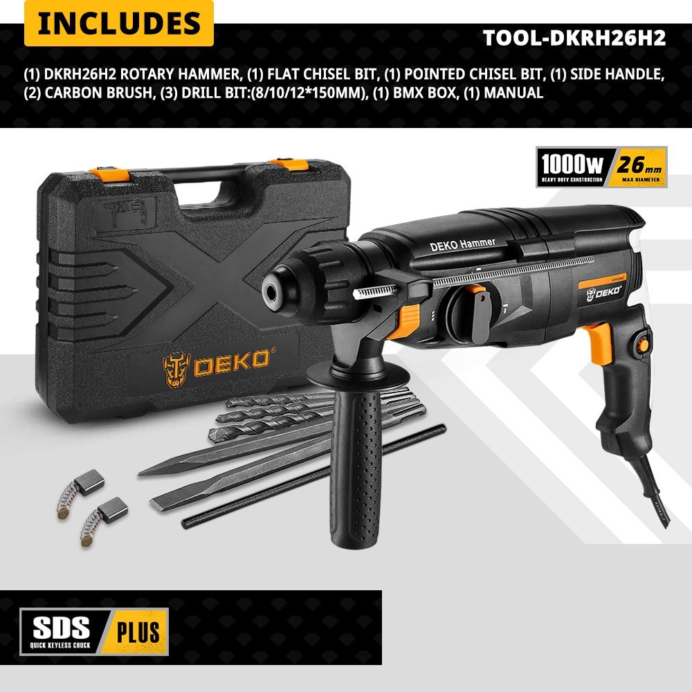 Rotomartillo eléctrico universal con brocas