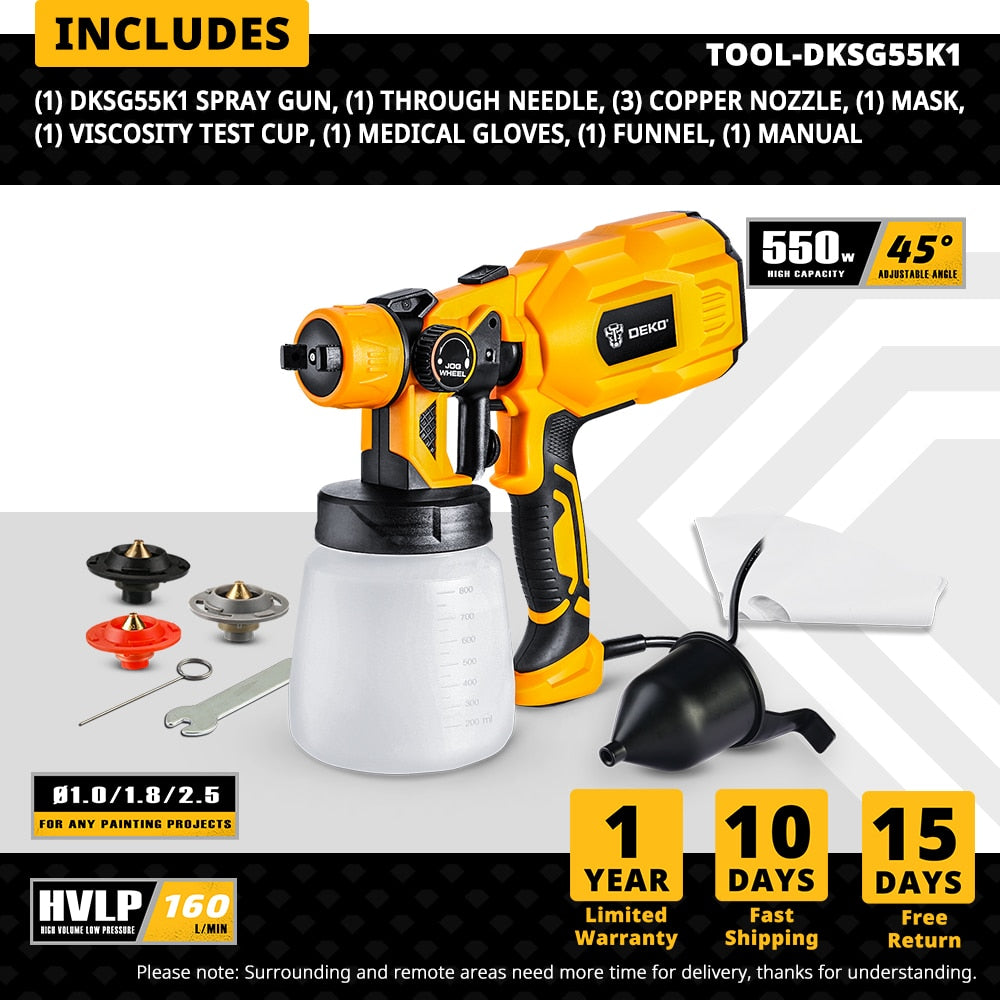 Pulverizador de pintura eléctrico de alta potencia