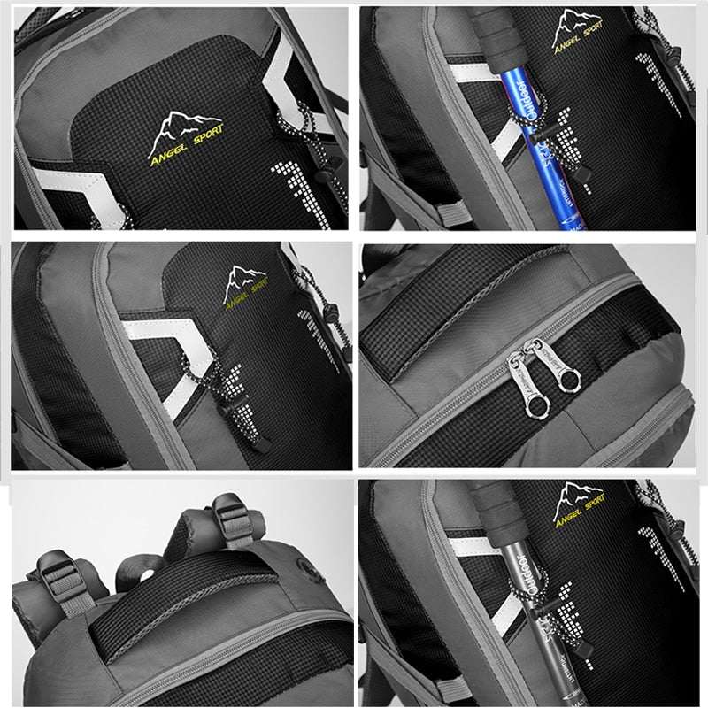 Mochila Camping con Detalle Reflectante