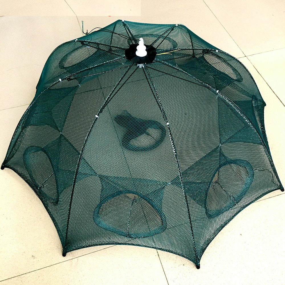 Red de pesca de trampa automática doblada