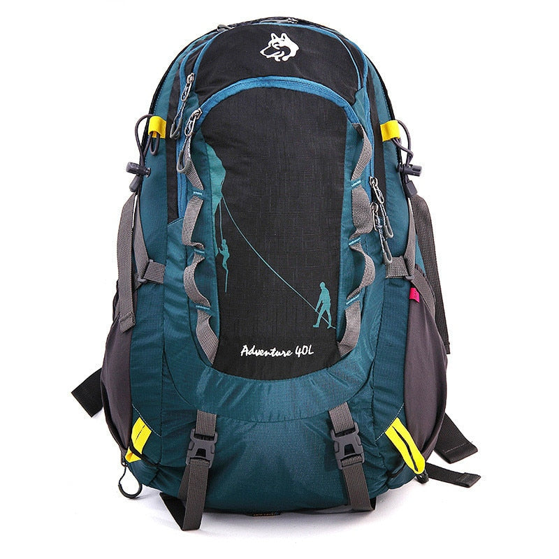 Mochila de camping impermeable colorida