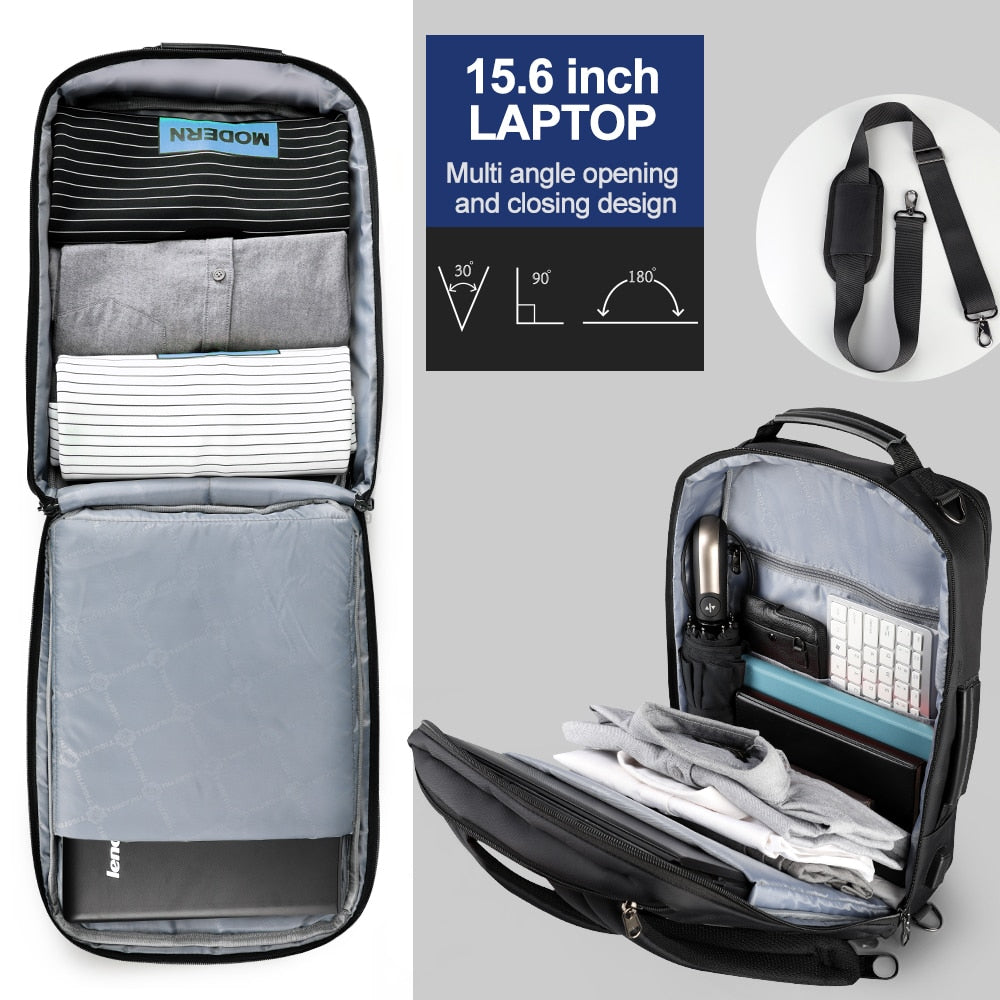 Mochila para portátil grande simple unisex