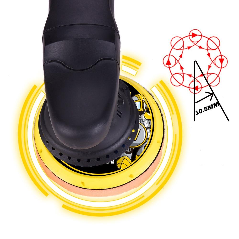 Máquina pulidora de coche de órbita de doble acción