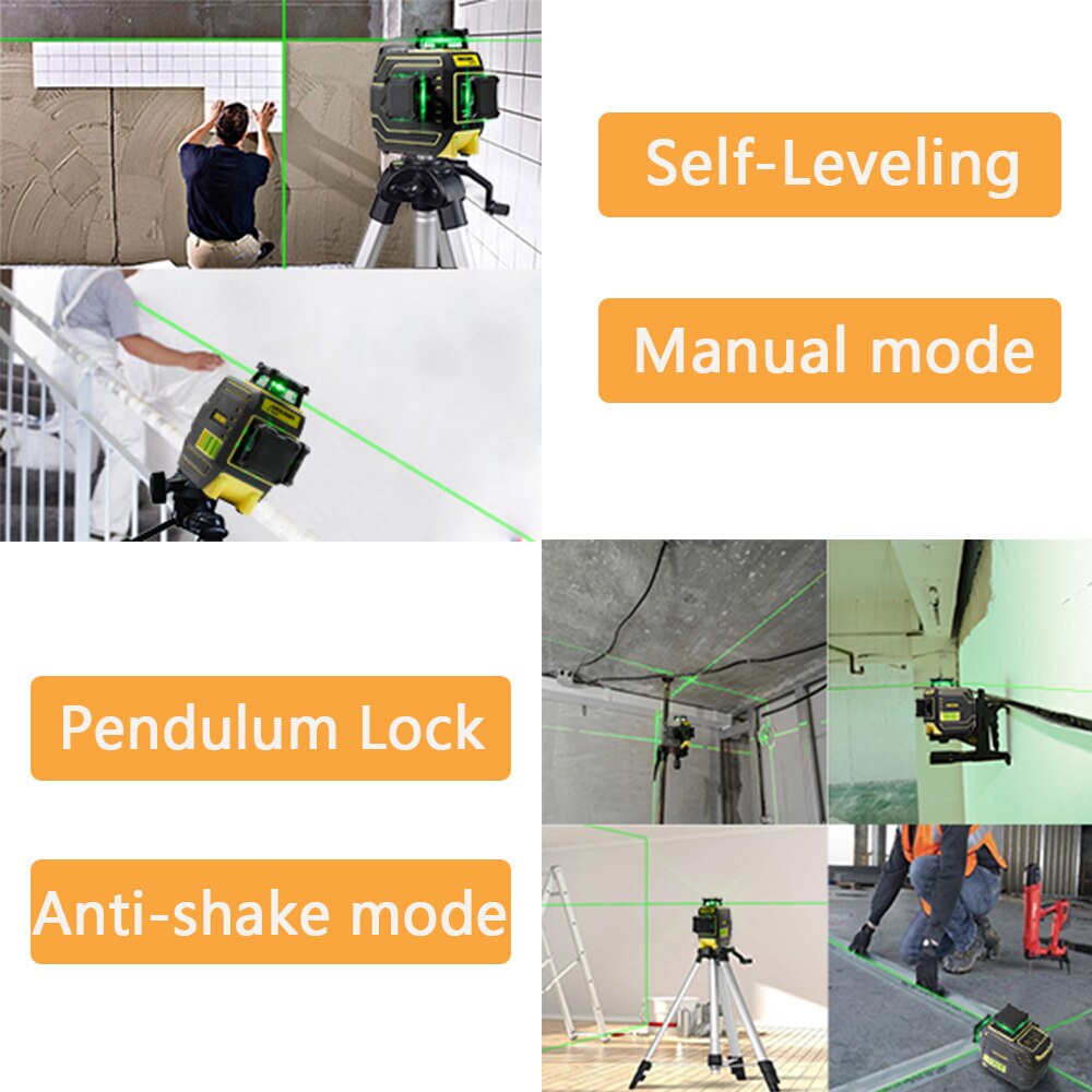 Nivel láser verde 3D