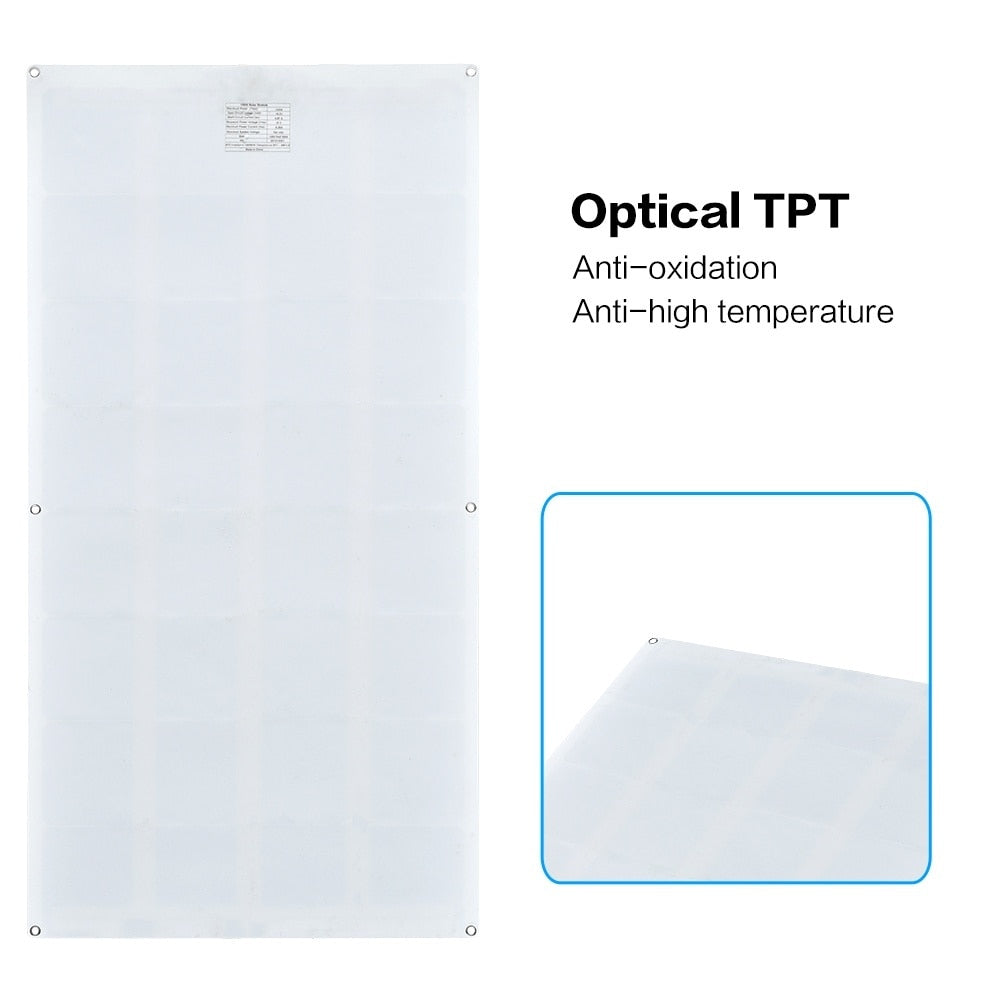 Panel solar portátil de 100W para jardín
