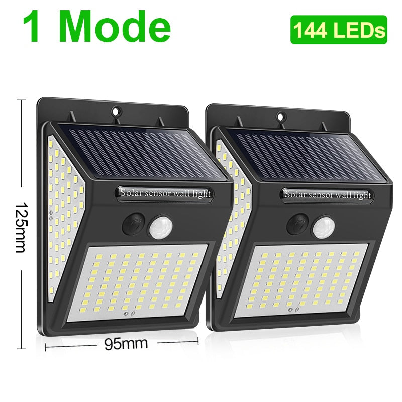 Lámpara solar LED de pared para jardín