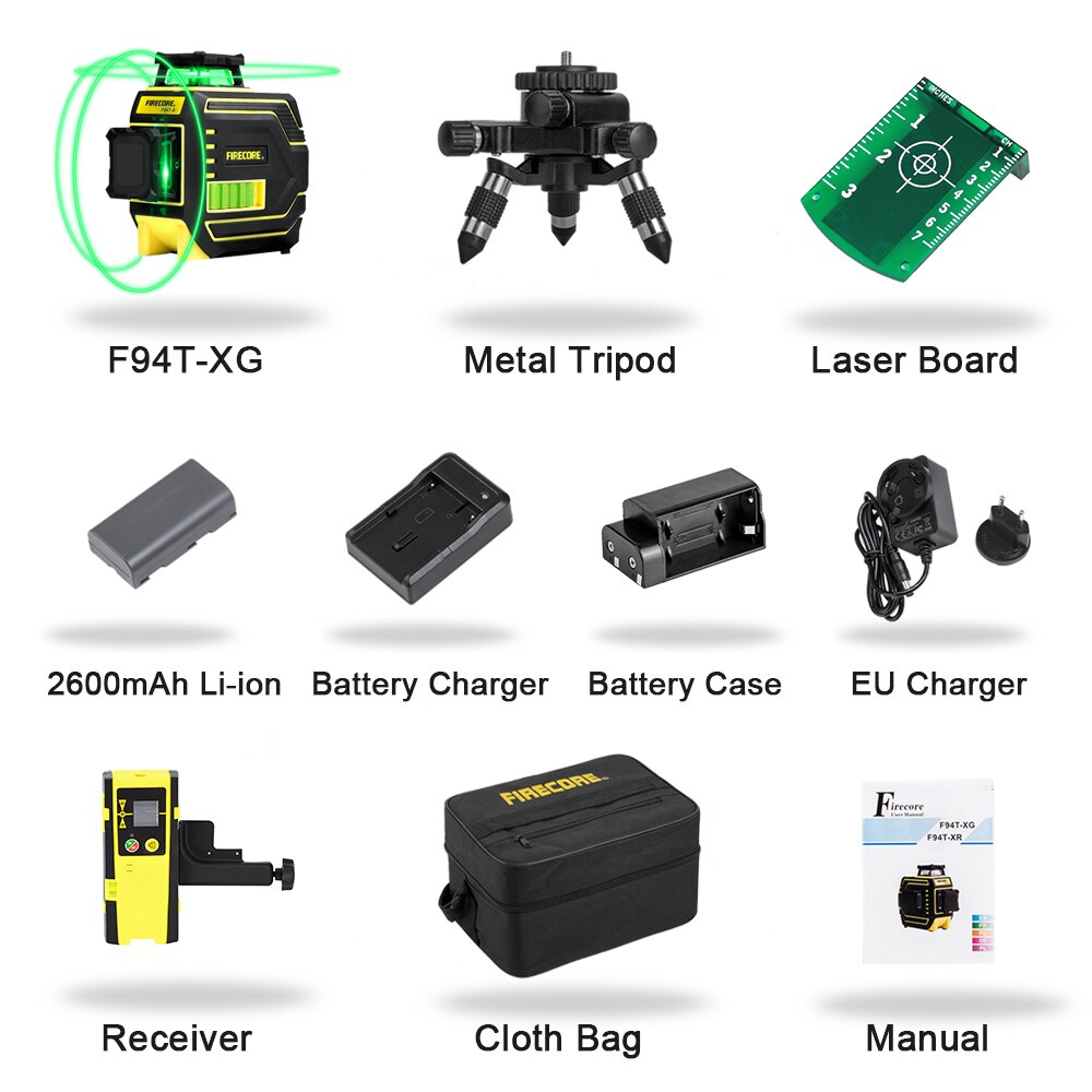 Nivel láser verde 3D