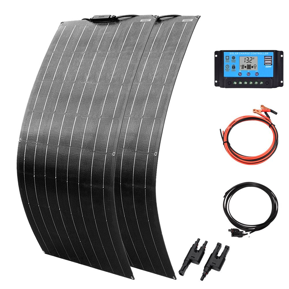 Panel solar portátil de 100W para jardín